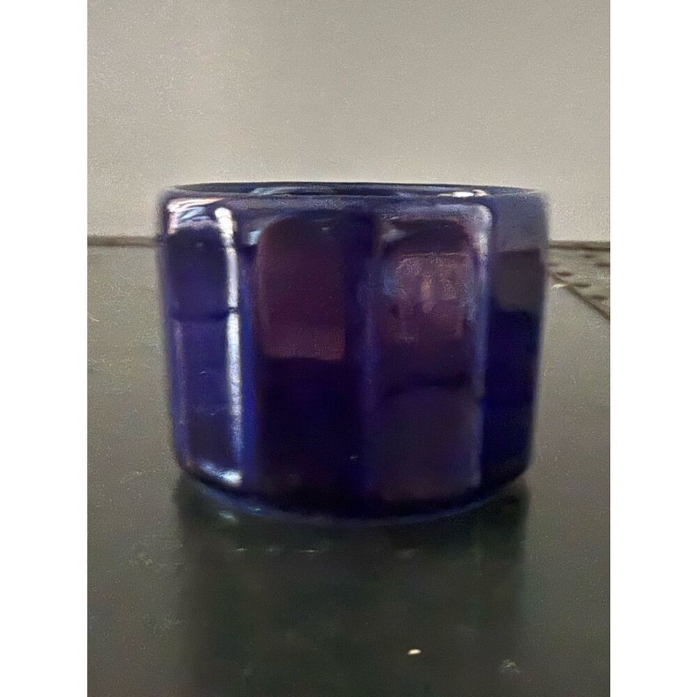 VINTAGE GERZ COBALT BLUE Stoneware W GERMANY Cup/Votive/Dish Small